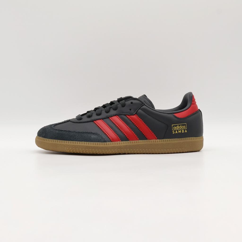 IG6173 adidas Originals Samba OG Угольный Лучше Алый Резина (Мужской)