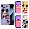 Cute M-Mickey Mouse Phone Case For Apple iPhone 12 13 Mini 11 14 15 Pro Max 7 8 Plus X XR XS SE 2020 2022 Black Silicone Case