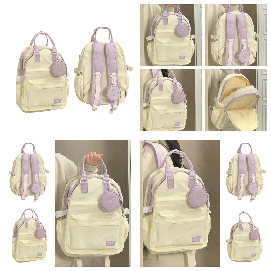 2023 New Arrival Large Capacity Canvas Backpack For Students With Multiple Compartments And Shoulder Straps