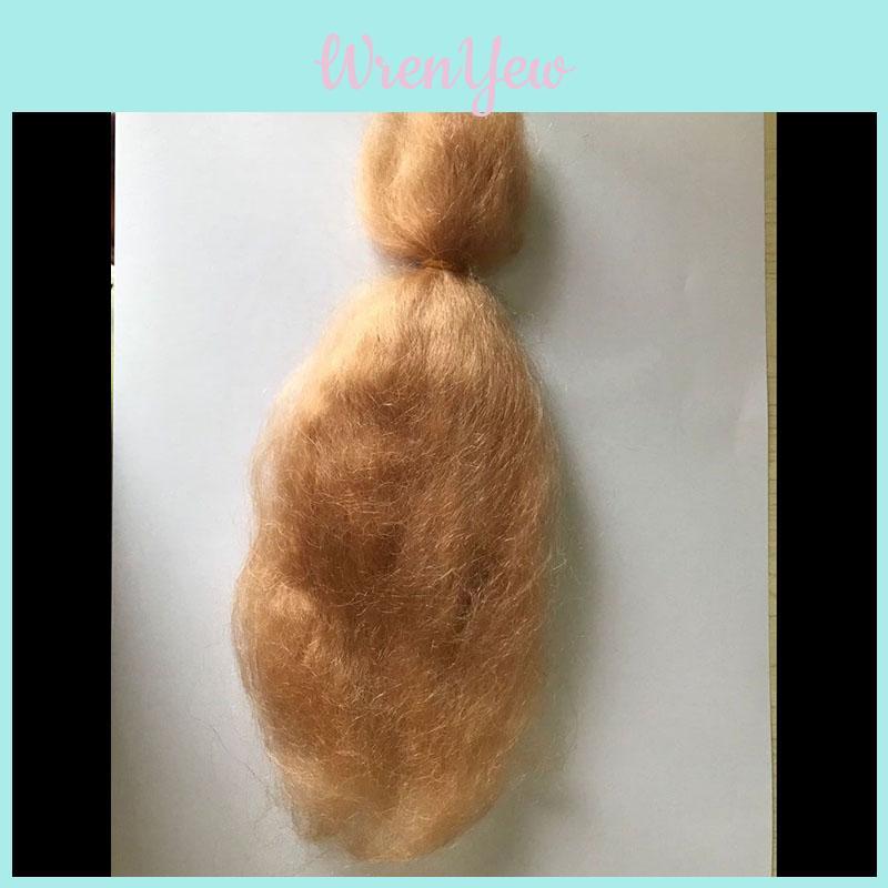 High-quality 15g Mohair For Rooting Reborn Baby Doll Diy Supplies Kit Color Ships Randomly