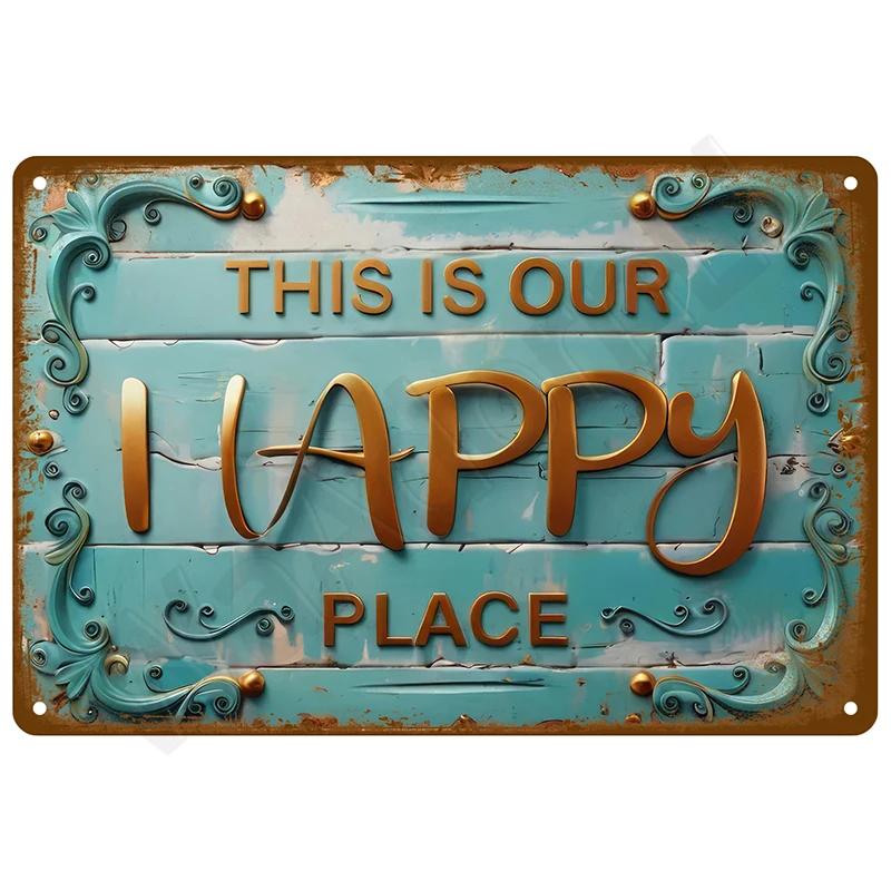 Retro Tin Signs Wall Bar Accessories Bathroom Home Living Room Decor Decorations Items Luxury Metal Signs Vintage Posters Art