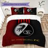 SC Freiburg Pattern Bedding uilt Set uilt Cover Pillowcase Home Decoration Birthday Gift (1 * duvet cover + 2 * pillowcase  without core)80