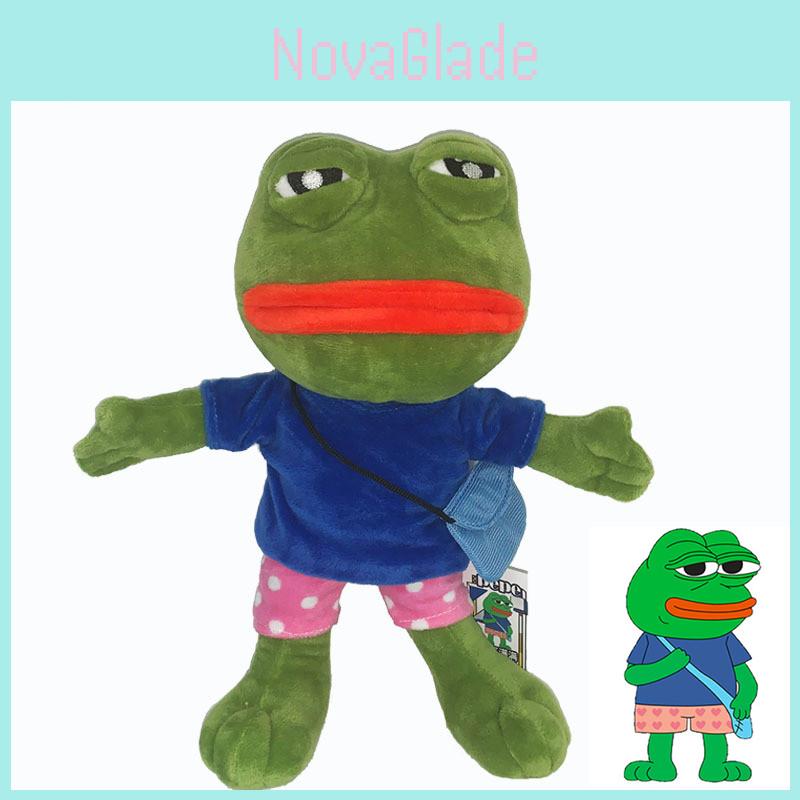 Comfortably Cuddly Sad Frog Plush Toy Stuffed Animal Doll