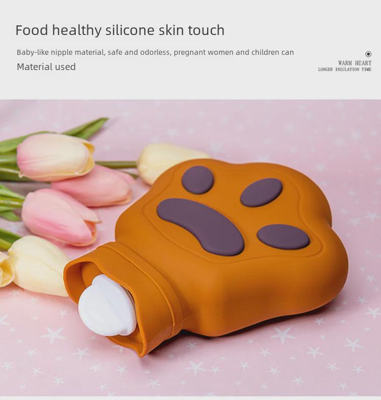 Силиконовый мешок для горячей/холодной воды Bear Paw: Грелка для рук и ледяной компресс «кошачья лапка», которую можно использовать в микроволновой печи