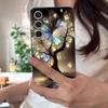 Чехол со светящимся узором «Фантастическое дерево и бабочка» для Samsung Galaxy A57 A56 A55 A54 5G A37 A36 A35 A34 A17 A16 A15 A14 Силиконовый чехол с текстурой кожи