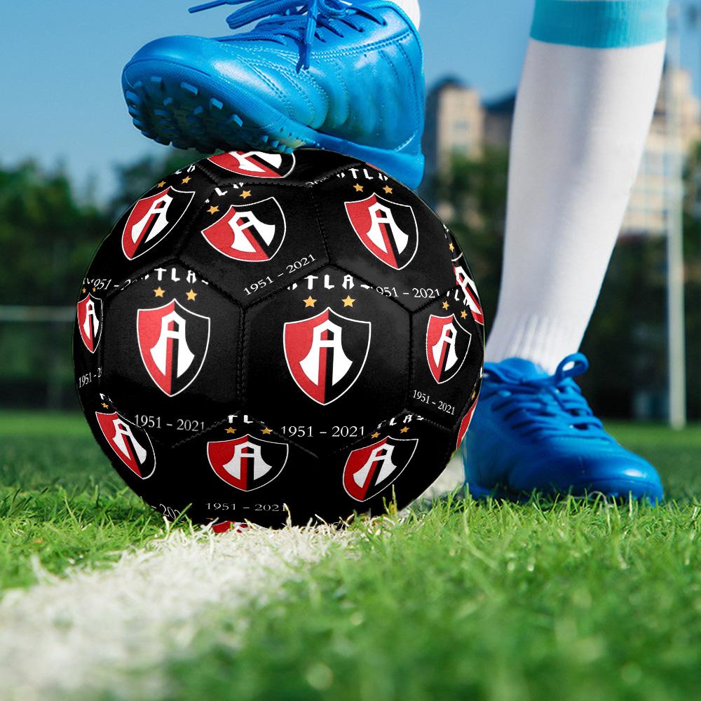 Atlas FC Indoor Soccer Ball Size 5 Colorful All Ages Machine Stitched PVC Competition Ready Durable High-Bounce