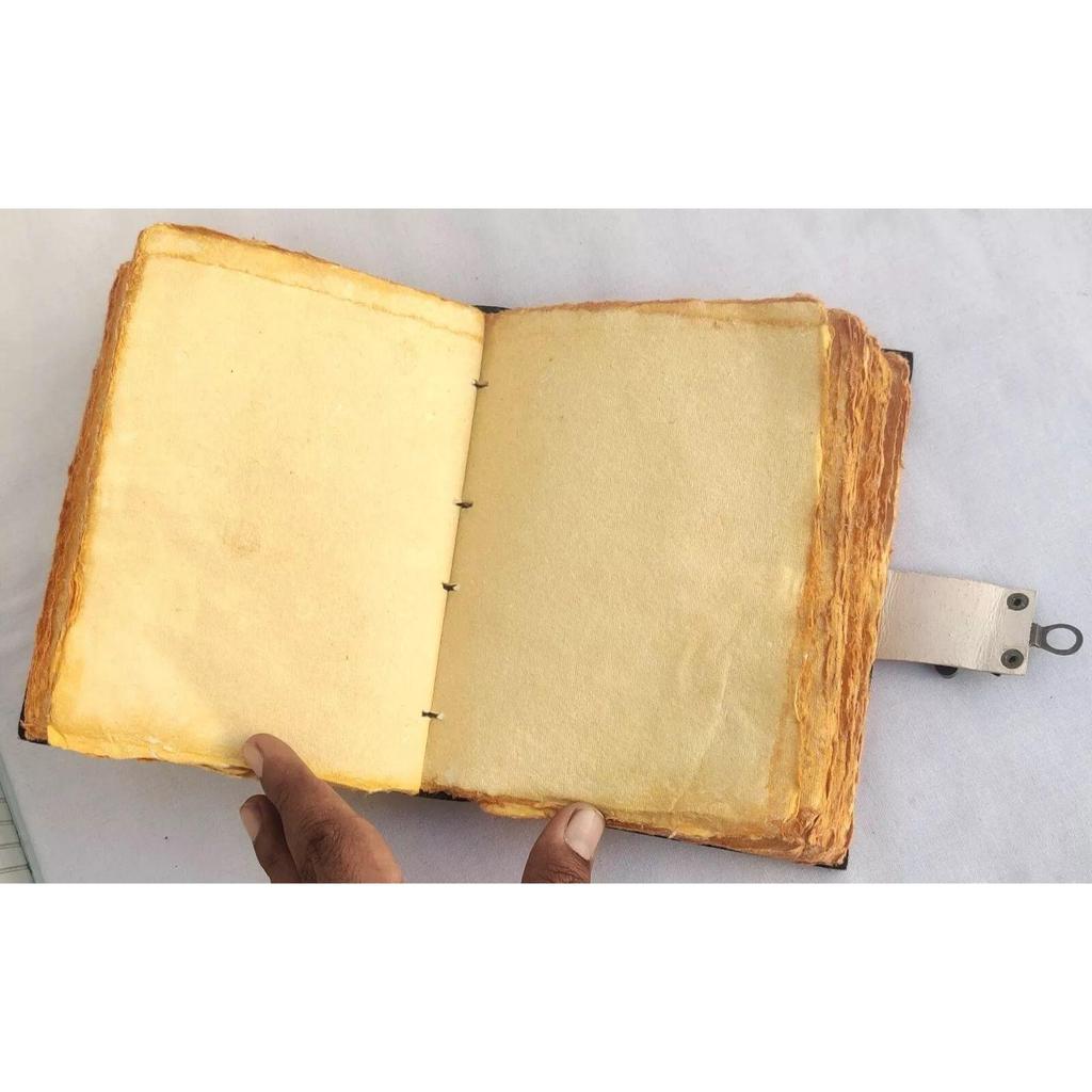 Журнал из кожи Boho Evil Eye UV с антикварной застежкой – Бумага в винтажном стиле