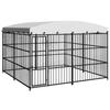 Outdoor Dog Kennel with Roof 300 x 300 x 210 cm