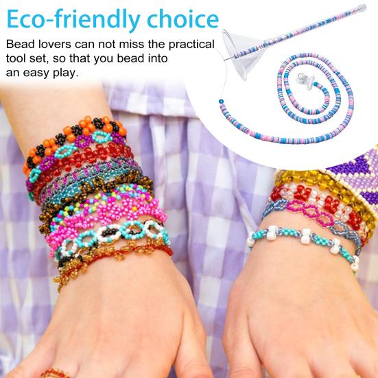 Набор инструментов для бисероплетения. Быстрая сборка. Широко используемые глиняные воронки для бисероплетения. Инструменты для бисероплетения.