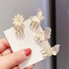 Fashionable Shiny Butterfly Hair Clips Fine Rhinestone Studded Metal Butterfly Small Hairpin Woman's Headwear