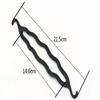 Portable 4 Pcs Hair Styling Tools Braid Tool Loop Elastic Hair Bands Rat Tail Comb Metal Pin Tail Braiding Combs Hairstyle Tools