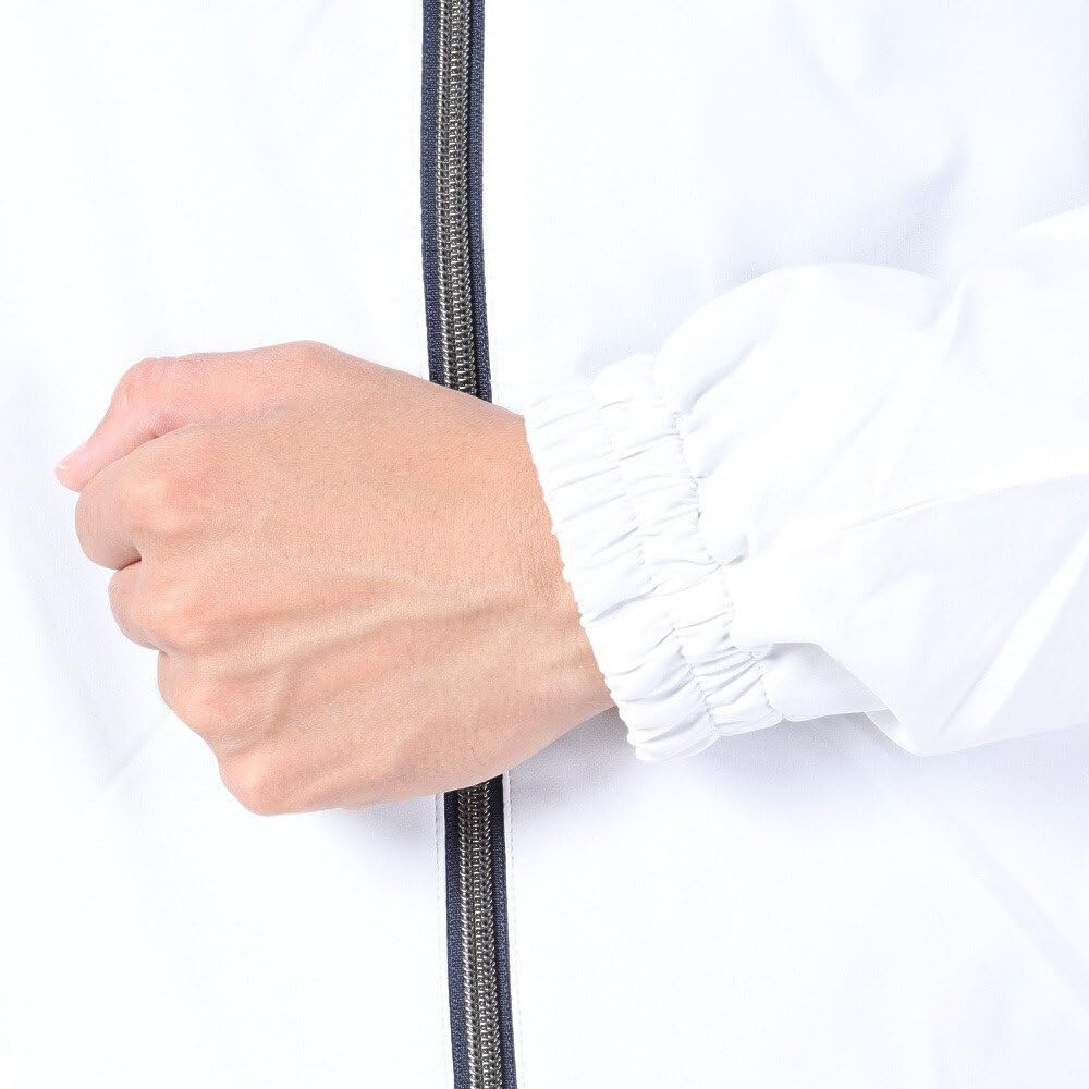 Coq Sportif Блузон с капюшоном, матовая подкладка, водоотталкивающая, ветрозащитная, теплая, Navi Golf QGMWJK05 WH00 LL [Le Golf] [Stretch Forcer] Мужская (белый)