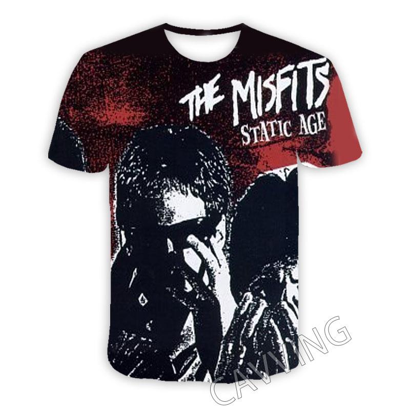 Футболка с 3D-принтом The Misfits Casual для женщин и мужчин, летняя, с круглым вырезом, коротким рукавом, модная, с графическим рисунком, для косплея