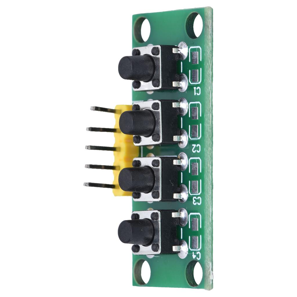 4 Pin Keyboard Module 4 Independent Buttons Keypad Control Switch for Electronic Experiment