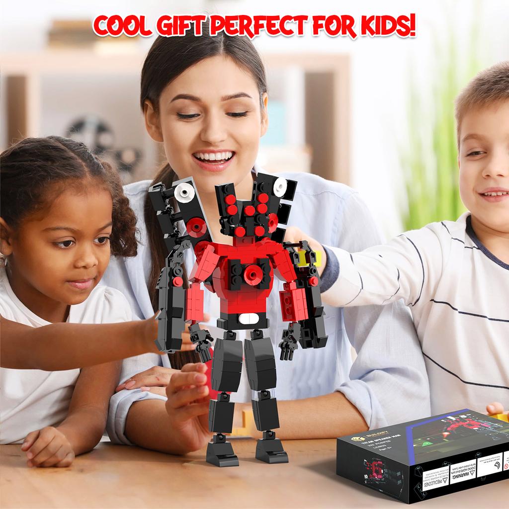 Skibidi модернизированный титановый туалетный набор Speakerman Building Set Speakerman 2.0 фигурка из забавных коротких видеоигр Multiverse Meme Toys