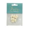 Perle bois Lucy polygone 10,6x15,8mm 8 pièces