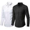 Men's Long-sleeved Iron-free Business Formal Fit Korean Version Professional Work Men's White Casual Suit Shirt