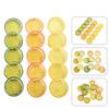 Assorted Color Artificial Lemon Slices Plastic Fake Lemon Slices