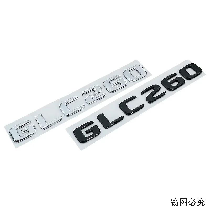 ABS Car Letter Sticker Rear Emblem Badge Tail Trunk Decals for Mercedes Benz GLC200 GLC260 GLC300 Exterior Decoration