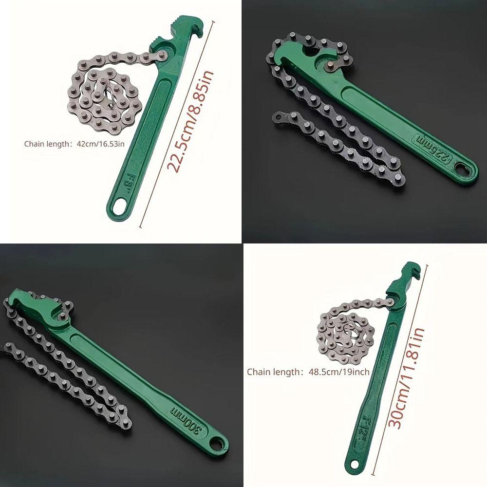 Нескользящий цепной ключ для фильтра Стальная конструкция Ключ для фитингов труб Сантехнические применения
