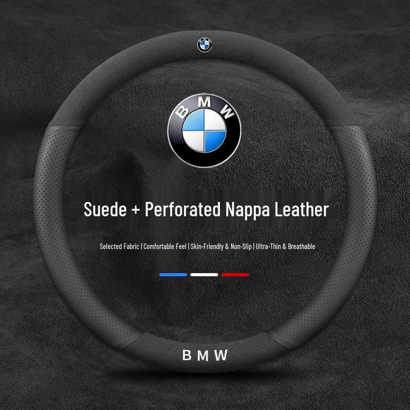 Ultra-Thin Suede Steering Wheel Cover for BMW 3, 5 Series & X Models
