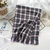 High End Imitation Cashmere Plaid Scarf Versatile and Warm In Winter  Women's Neck Scarf  Fringed Shawl