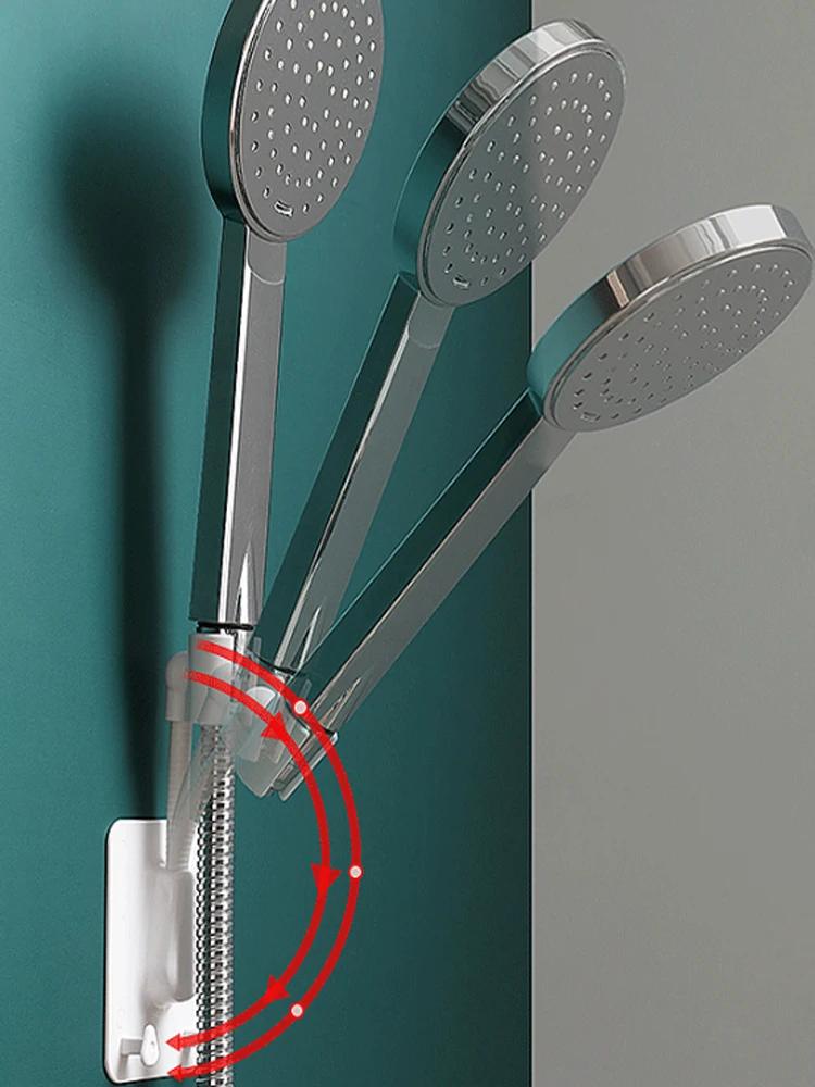 Держатель для душевой лейки без сверления, креативный силиконовый присосочный подвесной кронштейн-гусеница, съемное фиксированное сиденье, аксессуары для душа