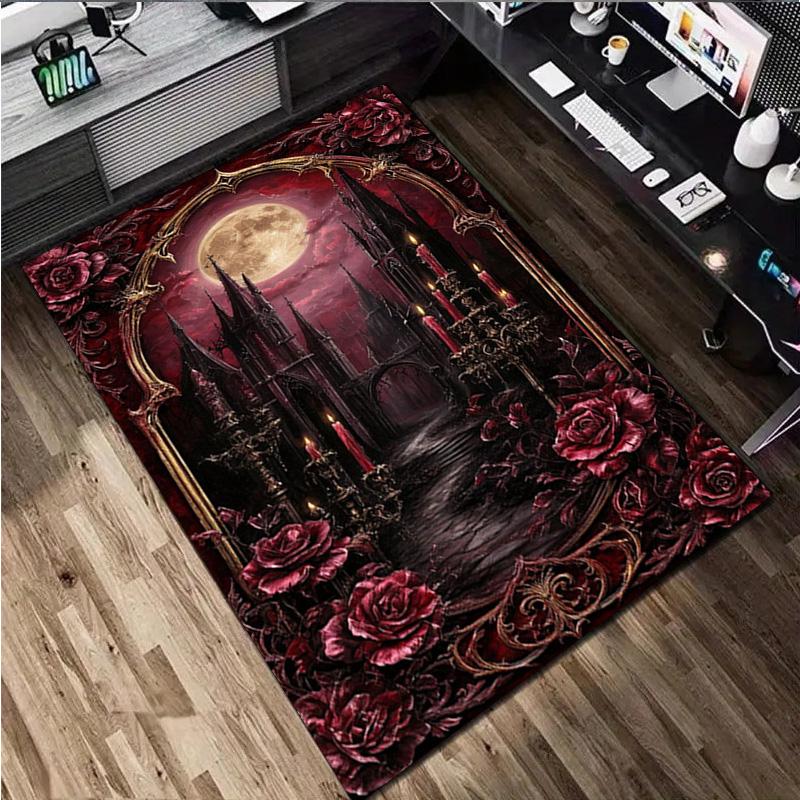 Fairy Dragon Moonlit Night Carpet Office Decorative Carpet For Living Room Bedroom Door Mat Floor Rug Computer Chair Area Rug