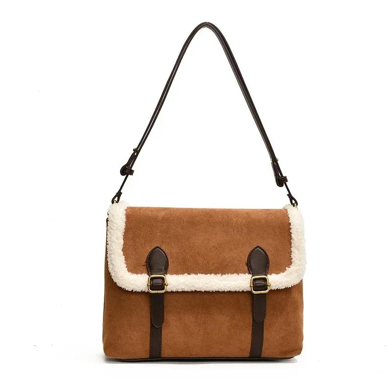 Женская сумка через плечо с леопардовым принтом, универсальная сумка через подмышку, большая вместимость, повседневная сумка через плечо, новинка для осени и зимы