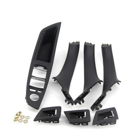 51417225873 BMW 5 Series F18 F10 Door Handle Set, Black, 7-Piece - Resolved Sticky Hands
