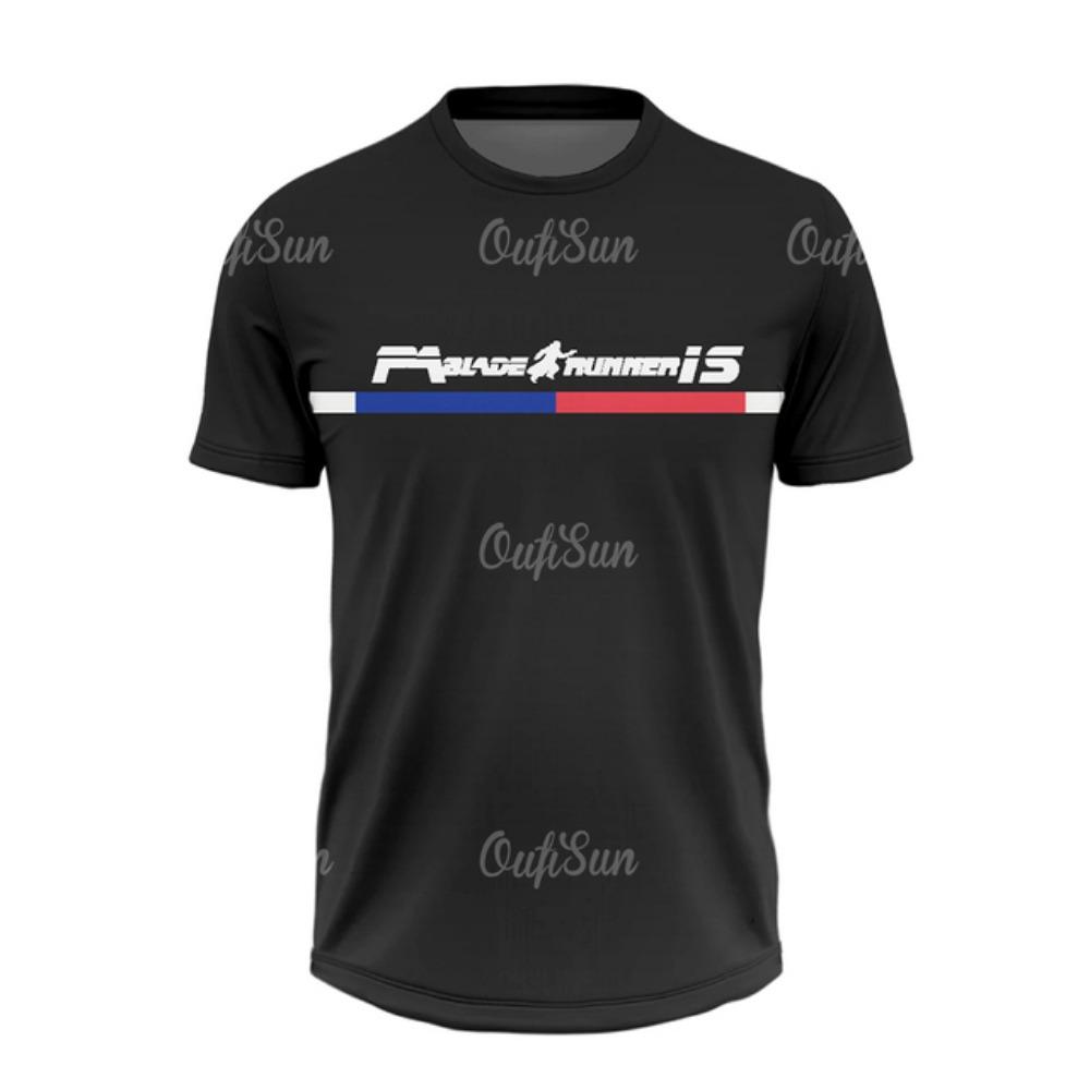 Летняя футболка для мужчин, повседневная, с коротким рукавом, с принтом парижских букв, топы для спорта на открытом воздухе, фитнес-одежда, быстросохнущие футболки