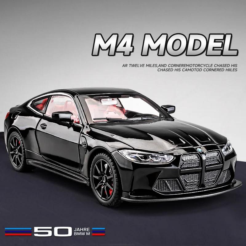 1/24 Scale BMW M4 Sport Alloy Car Model Simulation Diecast Toy Vehicle Collection Home Decor Children Boy Birthday Gift Toy Car