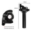 NIBBI Motorcycle Grips Pcx CNC Aluminum Throttle Twist Handlebar For Honda Exc Tmax 530 Yamaha Mt 07 Pit Bike Moto Accessories