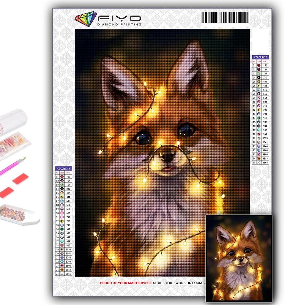 DIY 5D алмазная живопись животное лиса набор для вышивки крестом полная дрель вышивка мозаика художественная картина стразы подарок