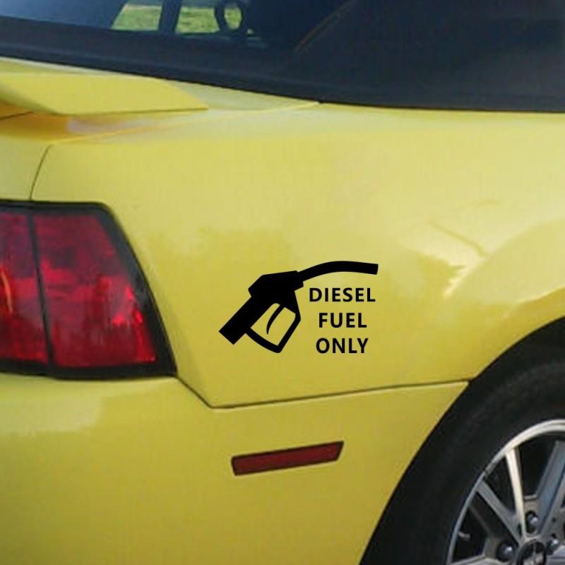 Автомобильная наклейка, только дизельное топливо, предупреждающие наклейки, наклейки, топливный бак, крышка бензобака, декоративная наклейка