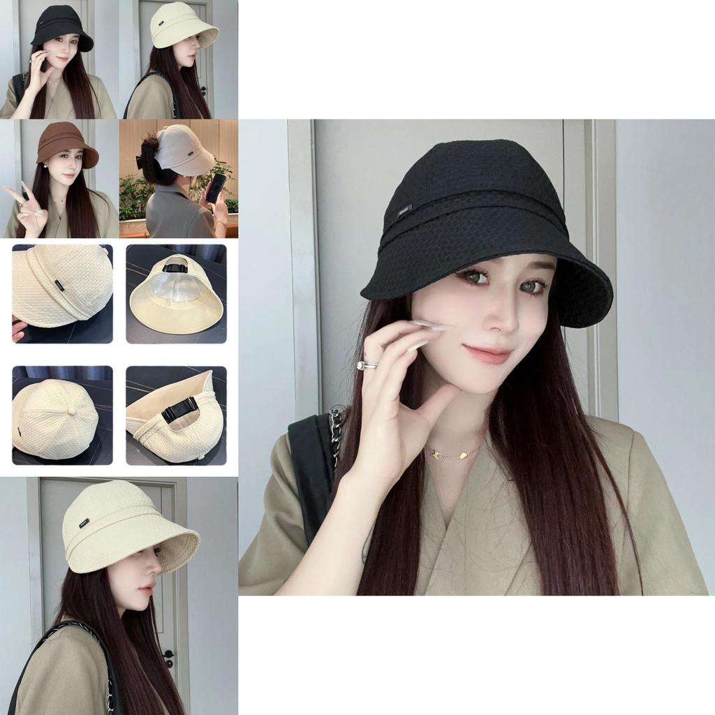 Polyester Women Uv Protection Sun Hat With Wide Brim For Spring Summer Outdoors