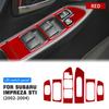 Наклейка для Subaru Impreza STI 2002 2003 2004 автомобиля, панель переключателя подъема окна, кнопка панели, накладка из настоящего углеродного волокна