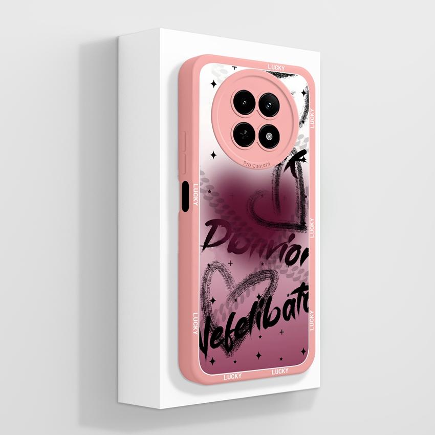 Чехол для Oppo Realme 12 13 14 P1 P2 Pro 14T 12X Сумки для телефона Милые узоры с медвежьими лапками Жидкий силикон Улучшенный пыленепроницаемый защитный чехол для корпуса Oppo