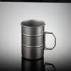 Кружка для кемпинга ZISIZ в виде нефтяной бочки со складной ручкой