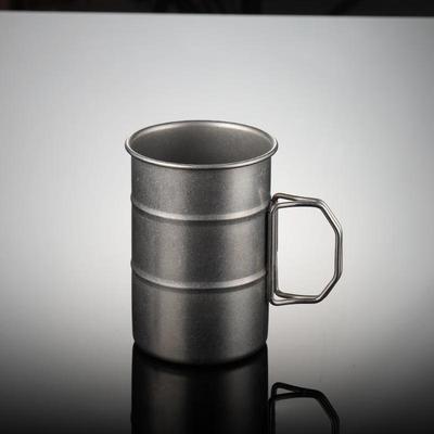 Кружка для кемпинга ZISIZ в виде нефтяной бочки со складной ручкой