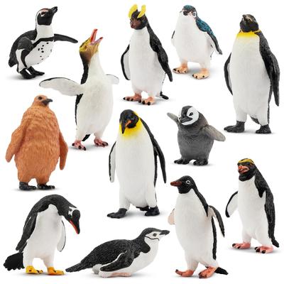 TOYMANY 12 шт. Фигурки животных Фигурка пингвина Набор фигурок животных Антарктики Реалистичная модель животного Антарктики Популярная игрушка-животное Подарок на день рождения