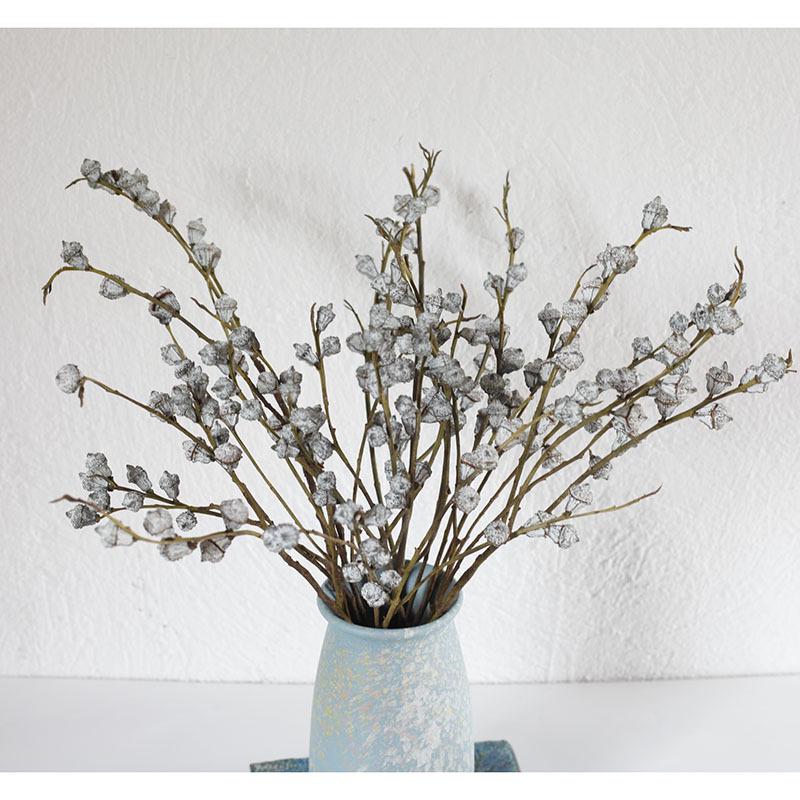Yunnan Eucalyptus Dried Flowers with Small White Fruits - Medium and Large Diamond Eucalyptus Fruits for Home Decor.