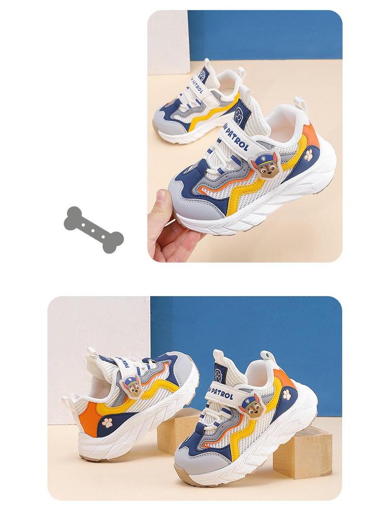 Детские нескользящие сетчатые туфли Щенячий патруль - Мятный Мамбо Весна/Осень Ретро Стиль для Мальчиков и Девочек