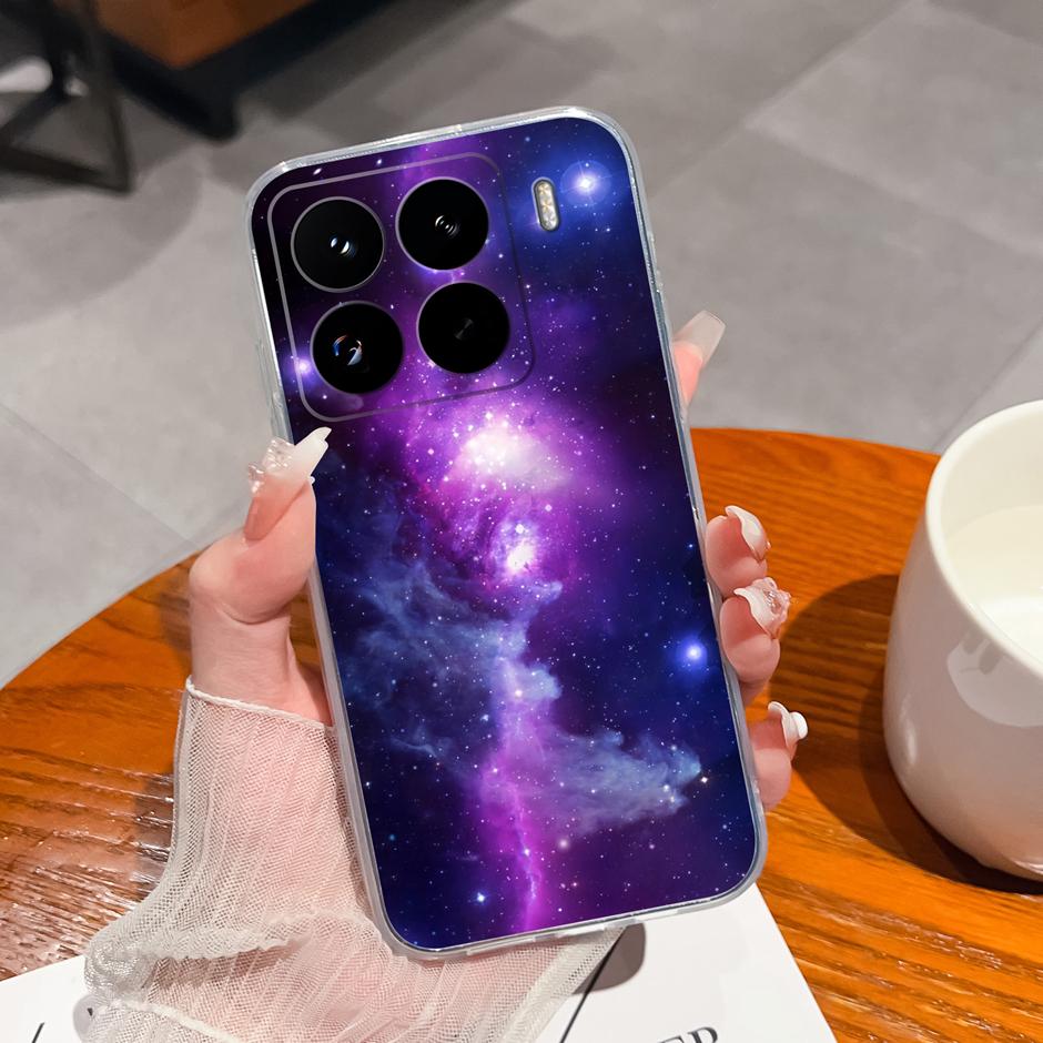 Cute Flower Case For Xiaomi 15 Pro Ultra Clear Soft Silicone Protective Bumper Cover For Xiaomi15Pro 15Ultra Anti Scratch Fundas