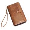 Men Wallets with Coin Pocket Long Zipper Coin Purse for Men Business Male Wallet Double Zipper Vintage Large Wallet Purse