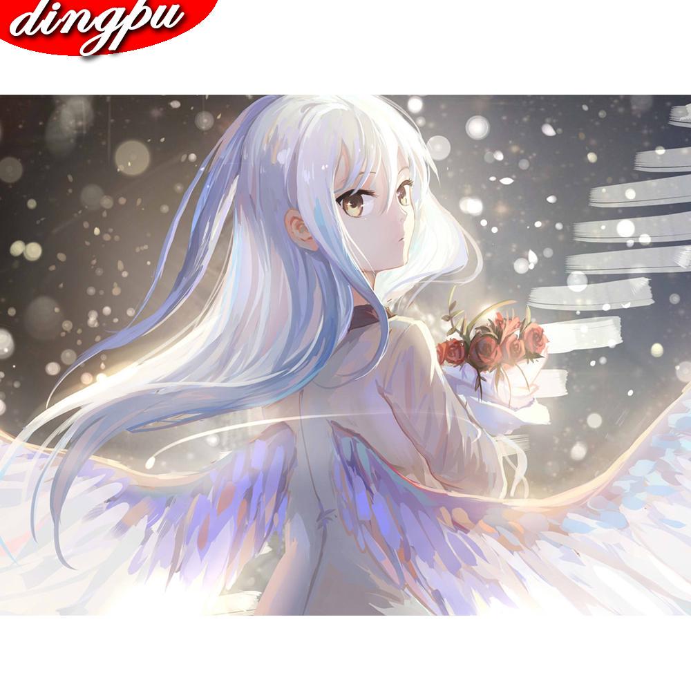 5D DIY круглая Алмазная картина Аниме Алмазная вышивка Полный домашний декоративный подарок