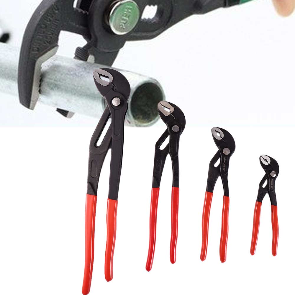 Инструменты комбинированные с прямыми губками Набор клещей с канавочным соединением Сантехнические клещи Ручные инструменты Гаечный ключ Клещи для труб