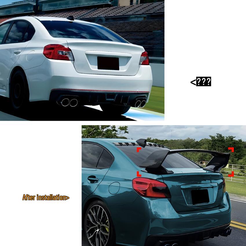 Задний спойлер для моделей Subaru WRX STI VA 15-21 - Модифицированный аксессуар