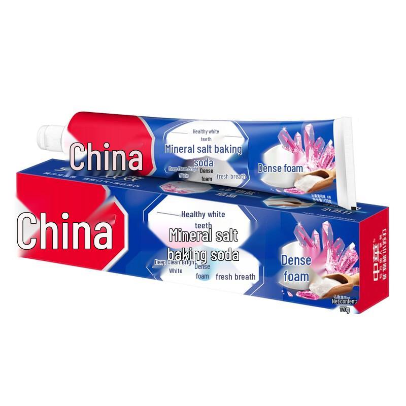 Зубная паста Zhonghua Healthy White с морской солью и пищевой содой, набор