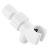 Universal White Shower Diverter Adjustable HandHeld Shower Bracket Adapter Bathroom Accessory